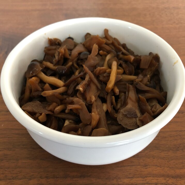 簡単!冷凍舞茸と冷凍しめじの甘辛煮(なめたけ風)